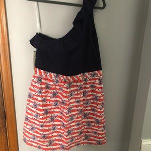 One shoulder American Lily Pulitzer dress